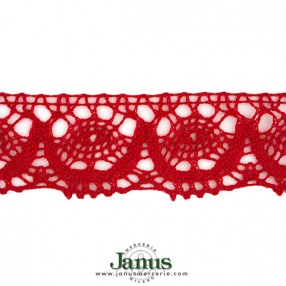 RED COTTON LACE 35MM